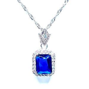 NEW! SAPPHIRE BLUE TOPAZ & SWAROVSKI CRYSTALS